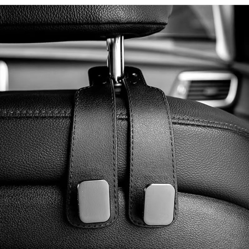 Car Headrest Hooks, Seat Back Storage Hooks for Hanging Wallets, Bags